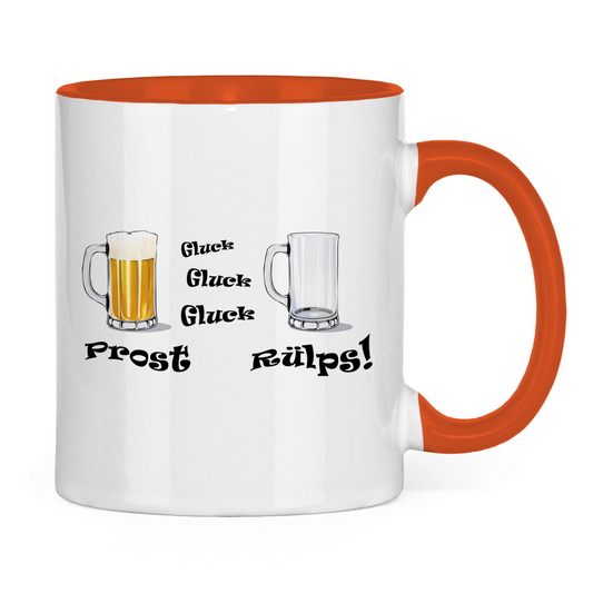 Tasse zweifarbig Hopp und weg