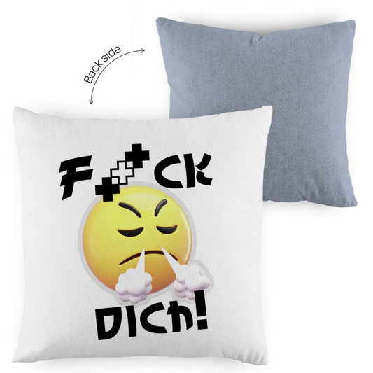 Kopfkissen zweifarbig - F*ck dich