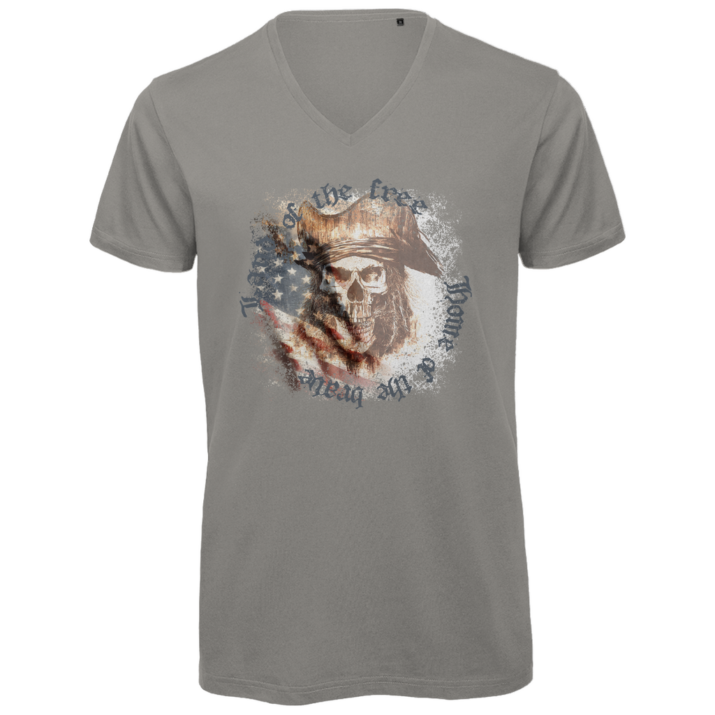Unisex Premium V-Neck T-Shirt - Land of the free - Home of the brave