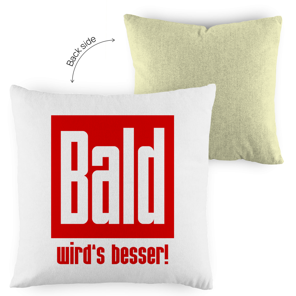 Kopfkissen zweifarbig - Bald wird's besser!