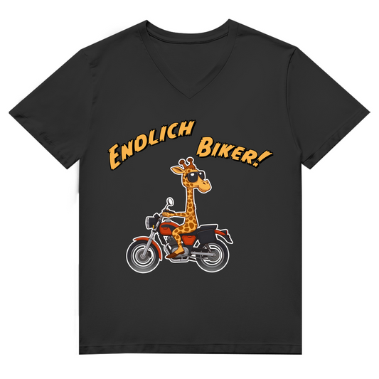 Unisex Premium V-Neck T-Shirt - Endlich Biker