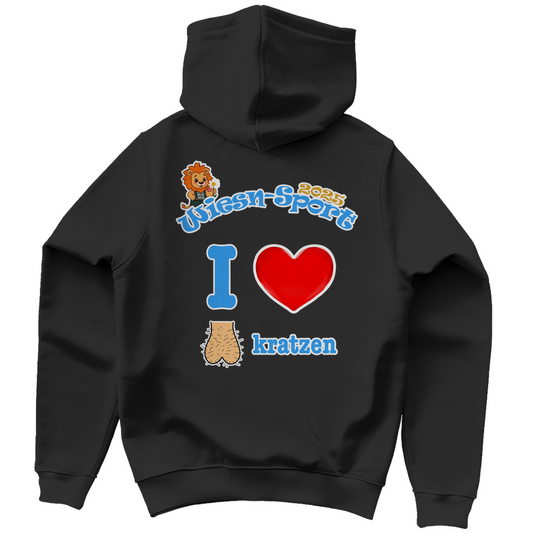 In diesem Fall: Herren Hoodie  - I love Sack kratzen
