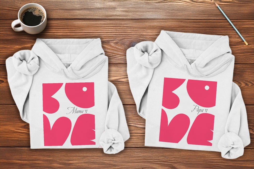 Love Mama/Love Papa - Kuschel Hoodie Bündel