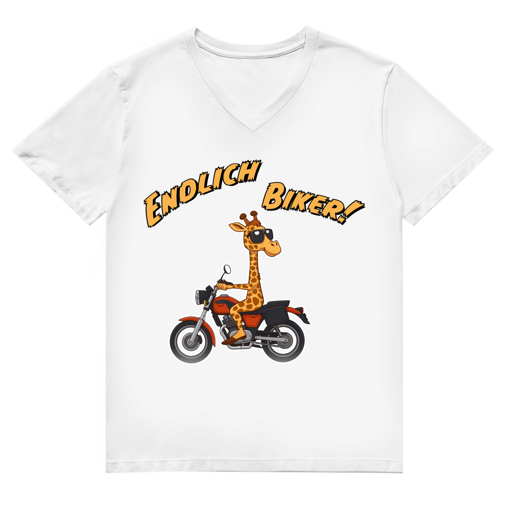 Unisex Premium V-Neck T-Shirt - Endlich Biker
