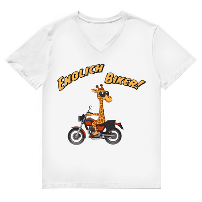 Unisex Premium V-Neck T-Shirt - Endlich Biker