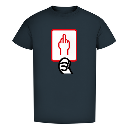 Unisex Premium T-Shirt -  Rote Karte - Stinkefinger