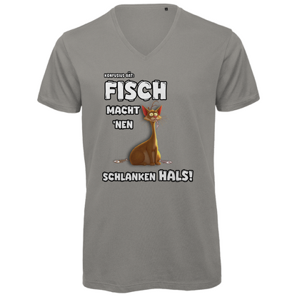 Unisex Premium V-Neck T-Shirt - Fisch macht 'nen schlanken Hals