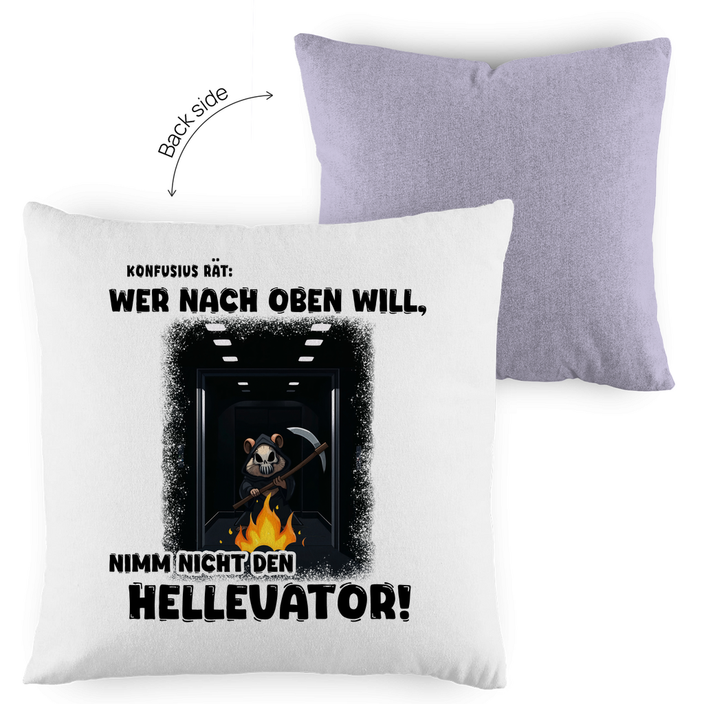Kopfkissen zweifarbig - Nimm nicht den Hellevator