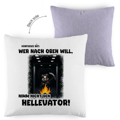 Kopfkissen zweifarbig - Nimm nicht den Hellevator
