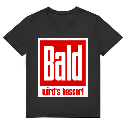 Unisex Premium V-Neck T-Shirt - Bald wird's besser!