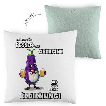 Kopfkissen zweifarbig - Besser eine Obergine ...