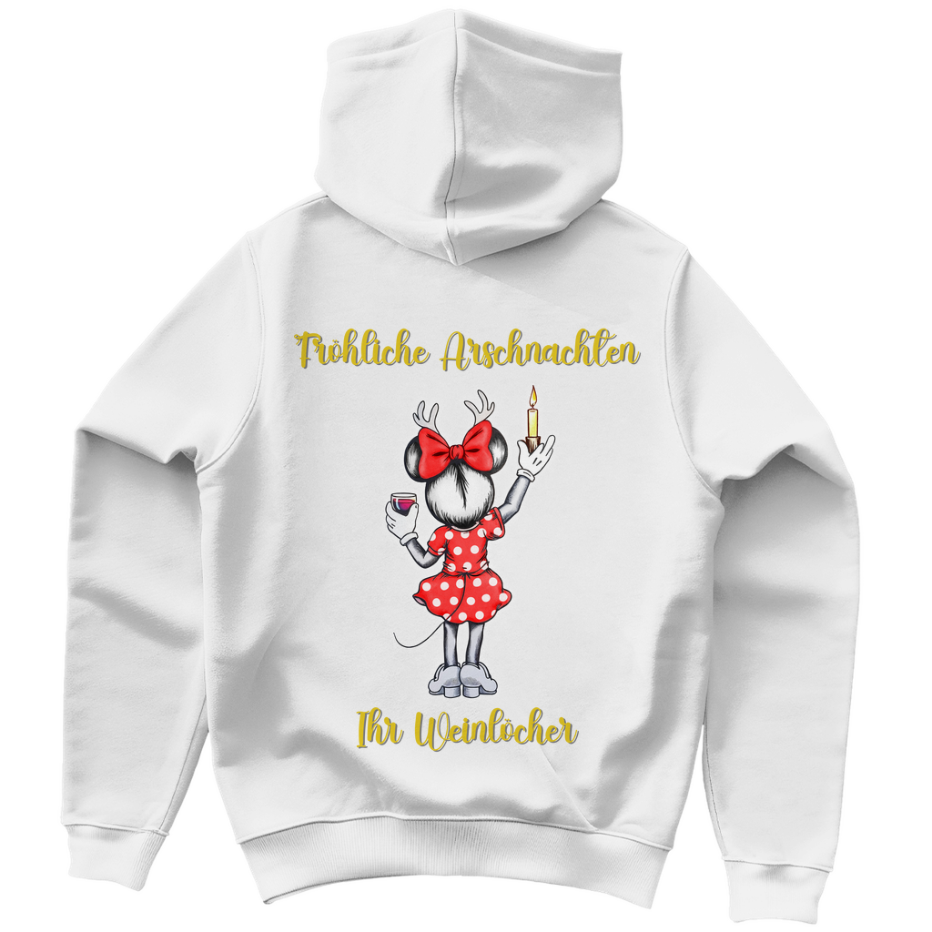 Damen Hoodie - Fröhliche Arschnachten - ihr Weinlöcher