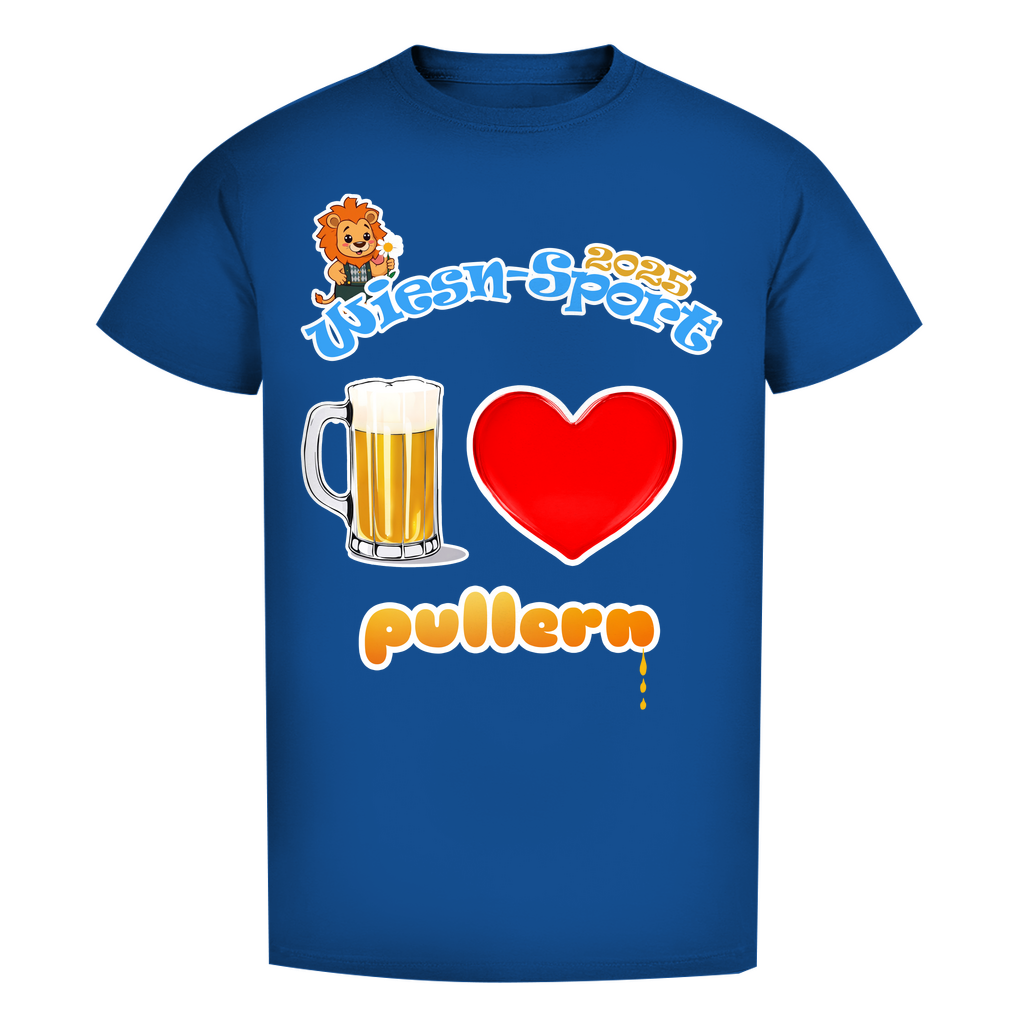 Unisex Premium T-Shirt Wiesn-Sport 2025 - I love pullern (Maß)