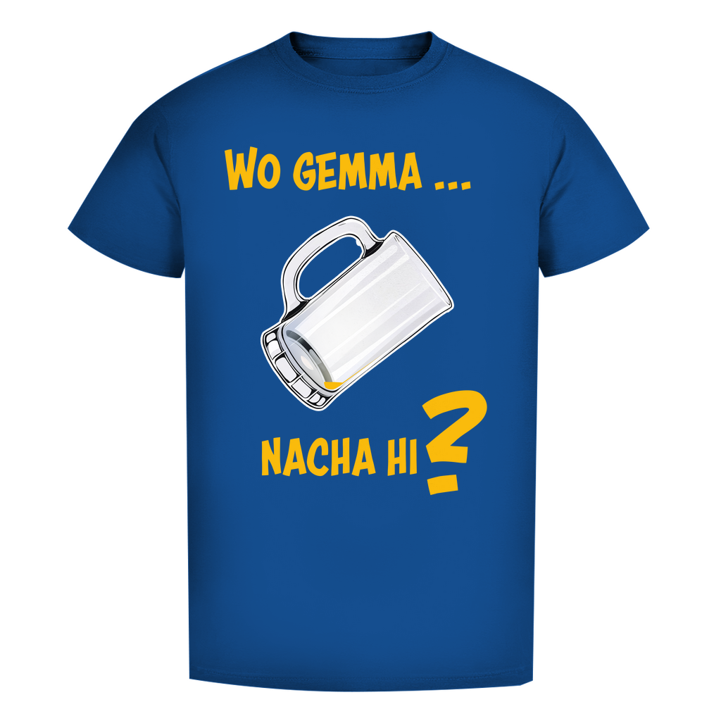 Unisex Premium T-Shirt - Wo gemma nacha hi?