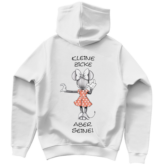 Damen Hoodie (Rechtsgängerin) - Kleine Zicke - aber seine!