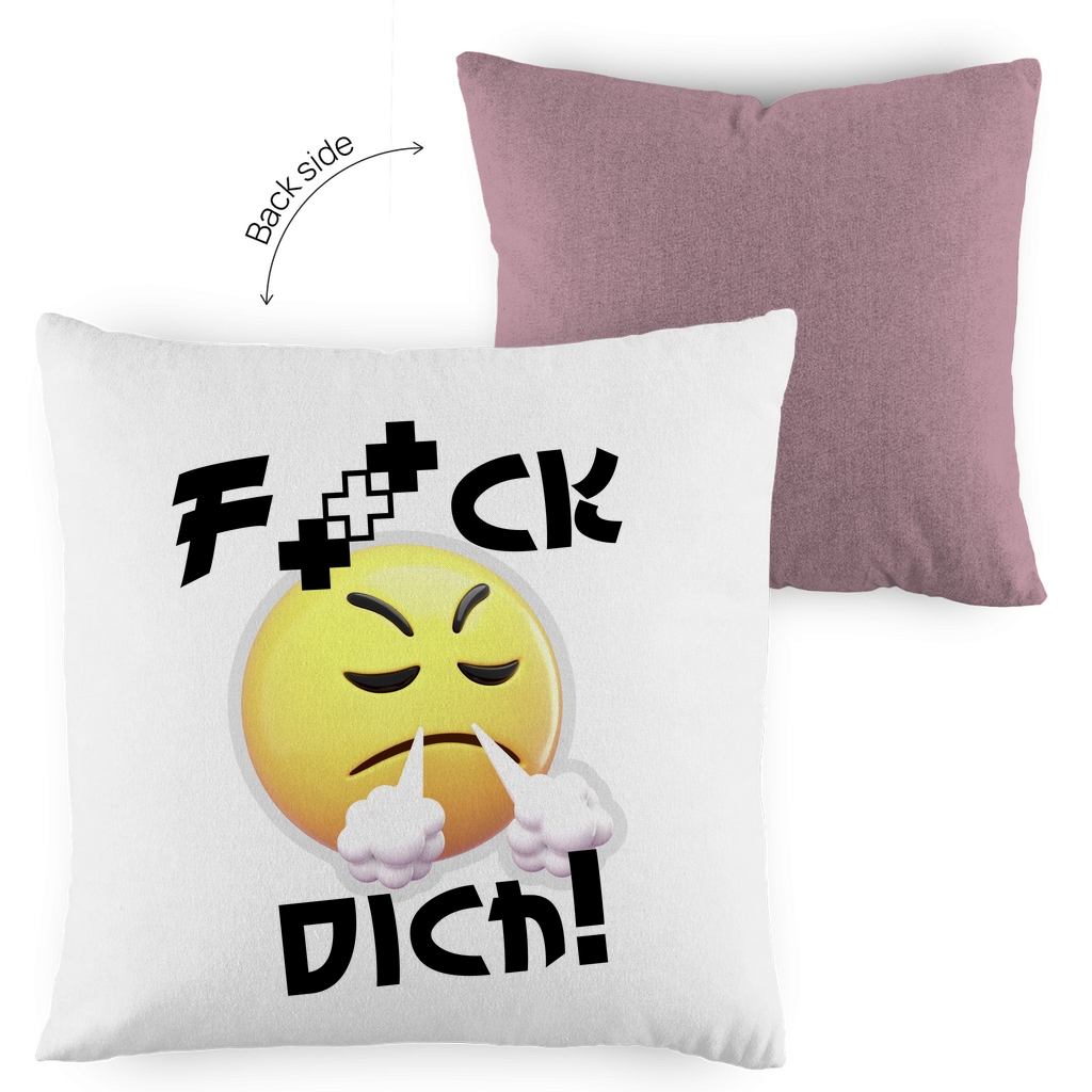 Kopfkissen zweifarbig - F*ck dich
