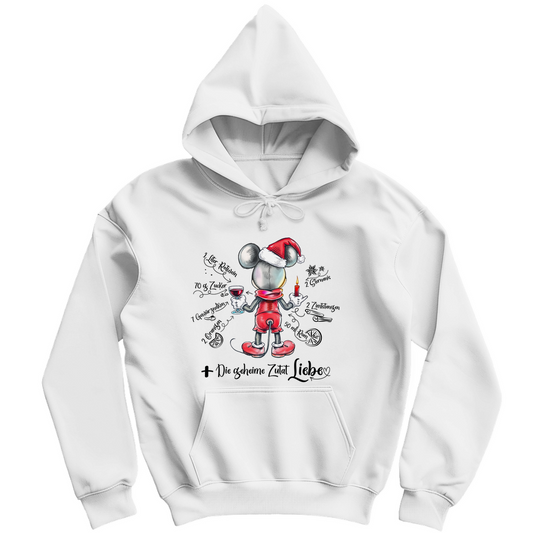 Herren Hoodie - Mäuserich-Glühwein-Rezept (Frontdruck)