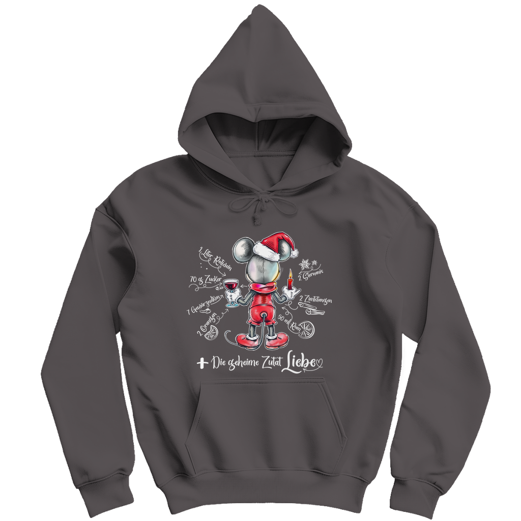 Herren Hoodie - Mäuserich-Glühwein-Rezept (Frontdruck)