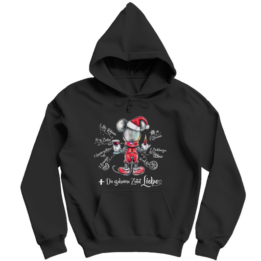 Herren Hoodie - Mäuserich-Glühwein-Rezept (Frontdruck)