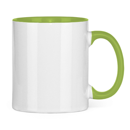 Tasse zweifarbig (Maus) - Kauf Dir ein I und löse selbst (Weihnachtsedition )