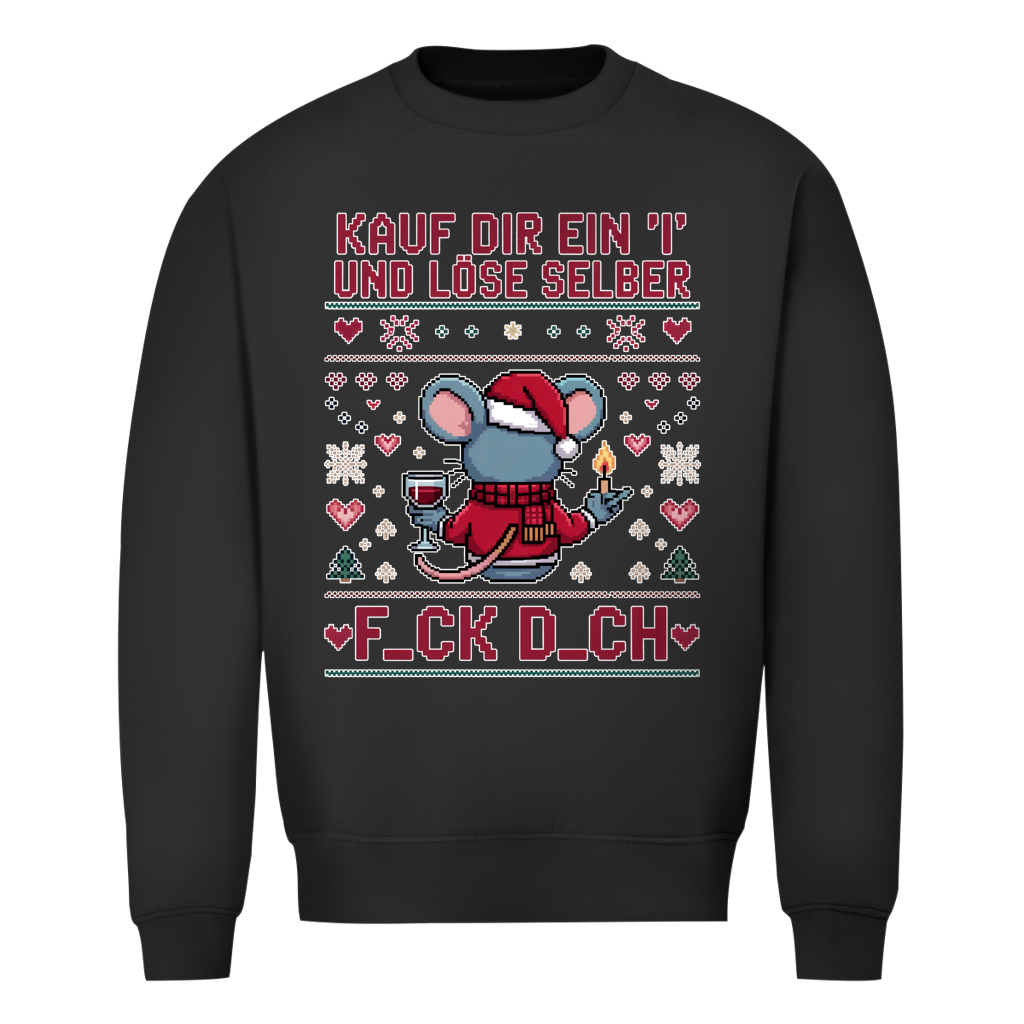 Herren Sweatshirt Knit-Style - Kauf Dir ein "I" und löse selbst