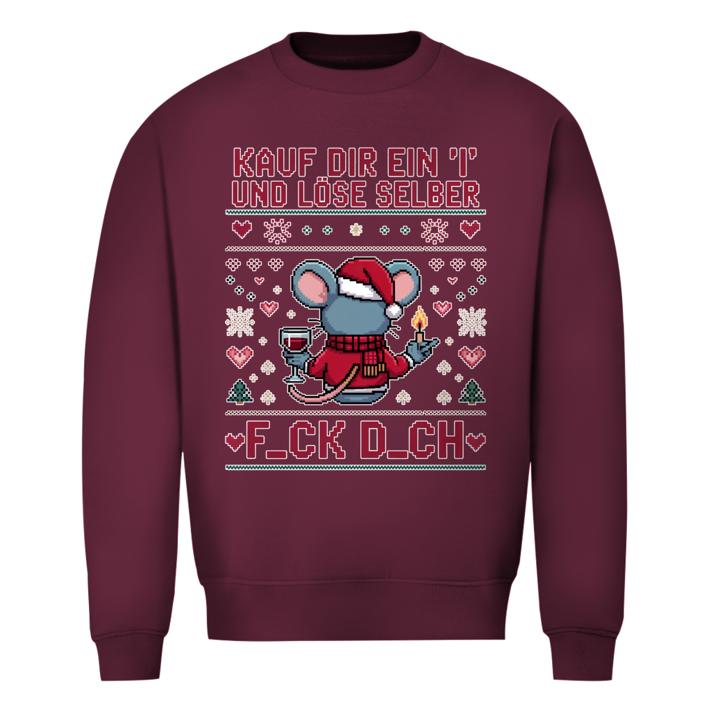Herren Sweatshirt Knit-Style - Kauf Dir ein "I" und löse selbst