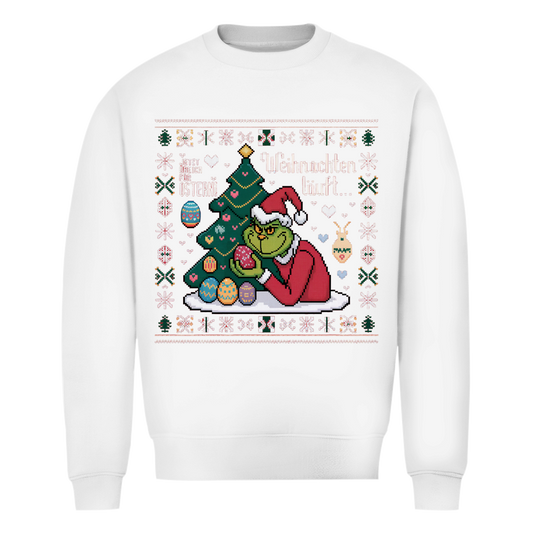 Unisex Sweatshirt Knit-Style - Weihnachten läuft - jetzt übe ich für Ostern!