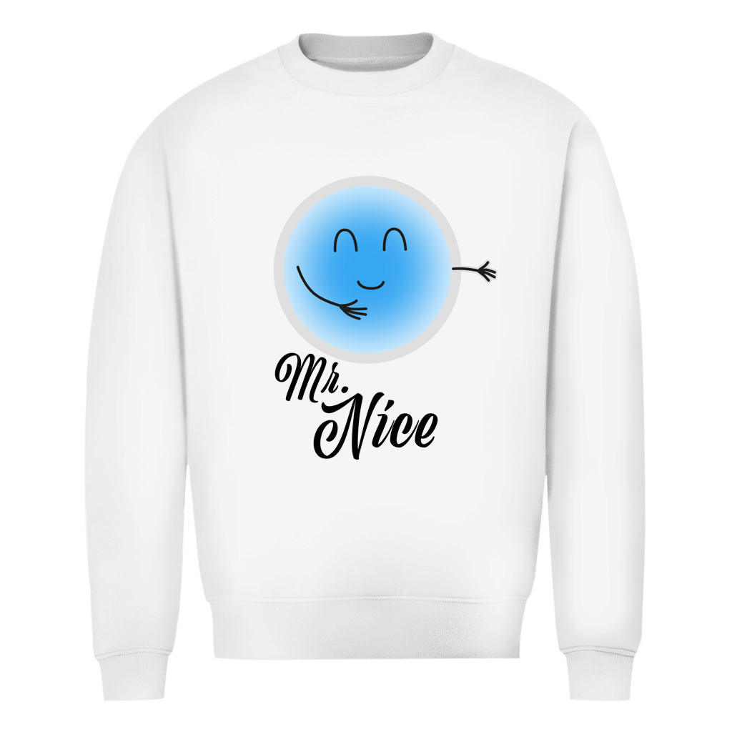 Herren Sweatshirt - Mr. Nice (blau)