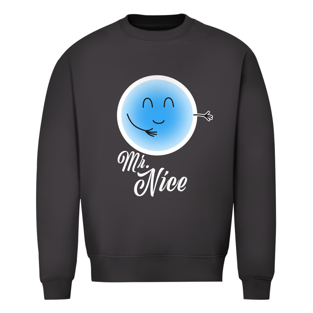 Herren Sweatshirt - Mr. Nice (blau)
