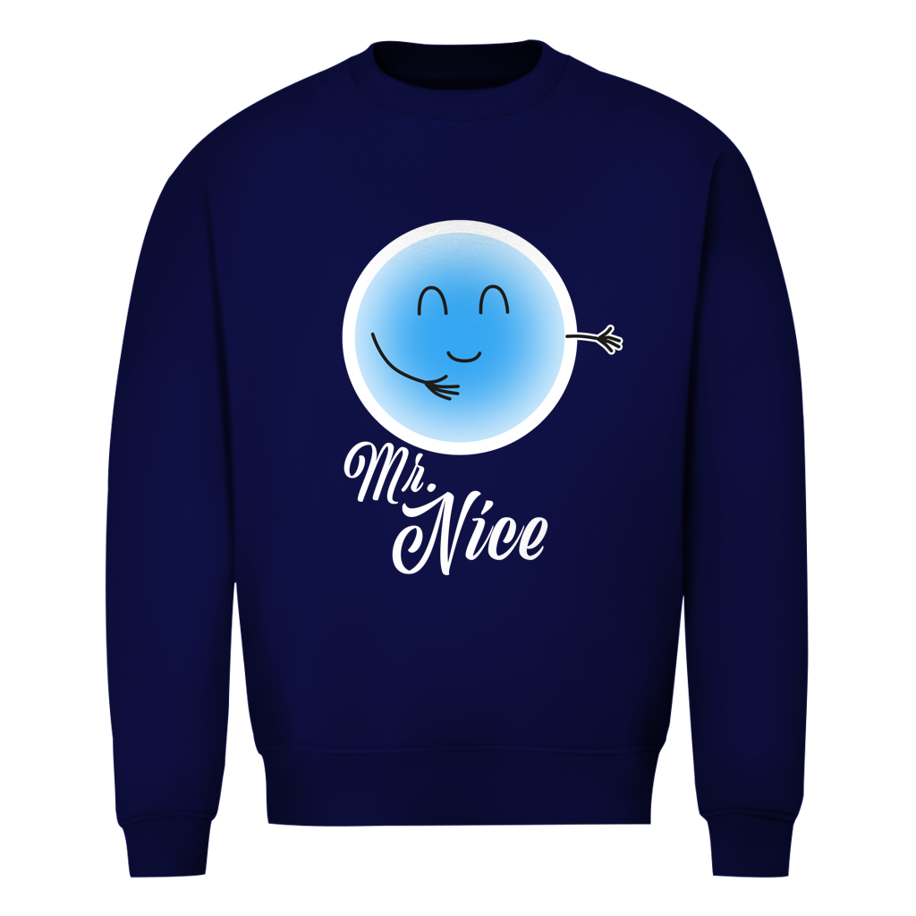 Herren Sweatshirt - Mr. Nice (blau)