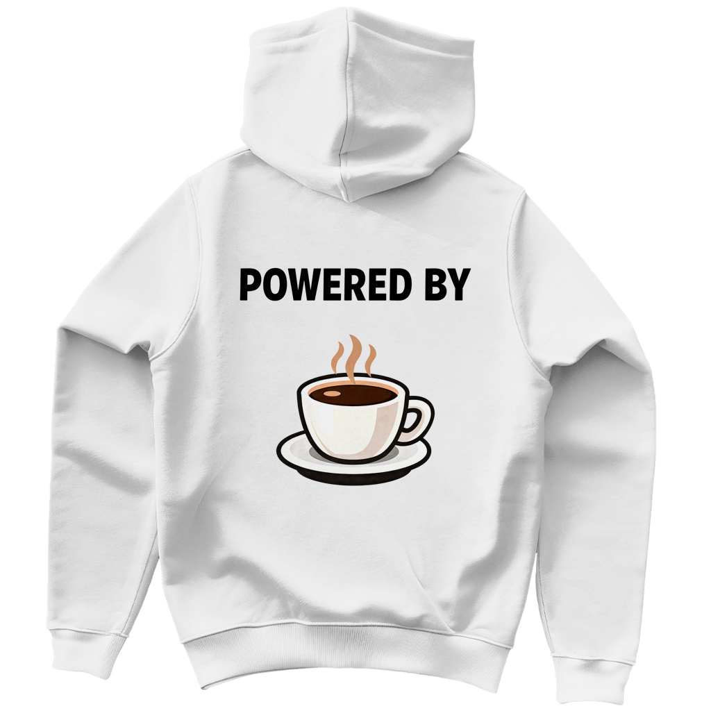 Heren Hoodie - Powered by Coffee