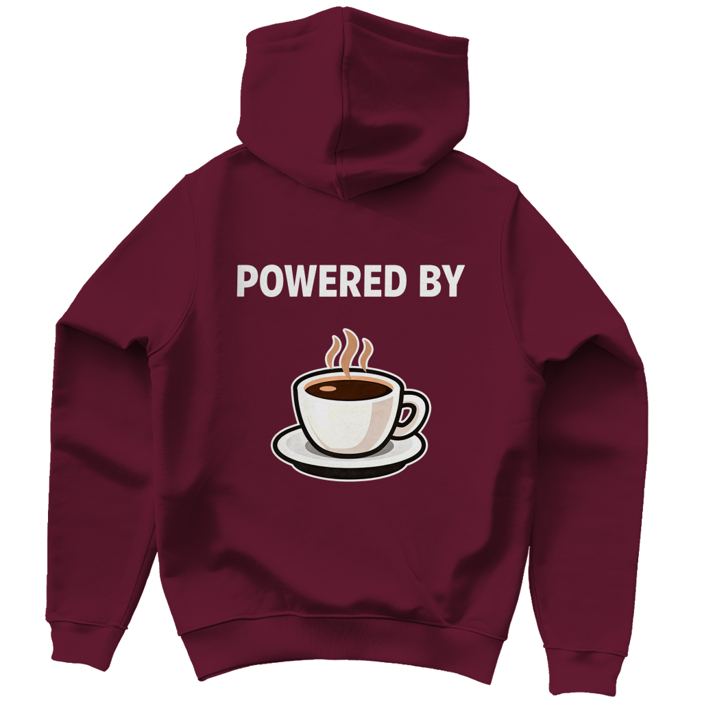 Heren Hoodie - Powered by Coffee