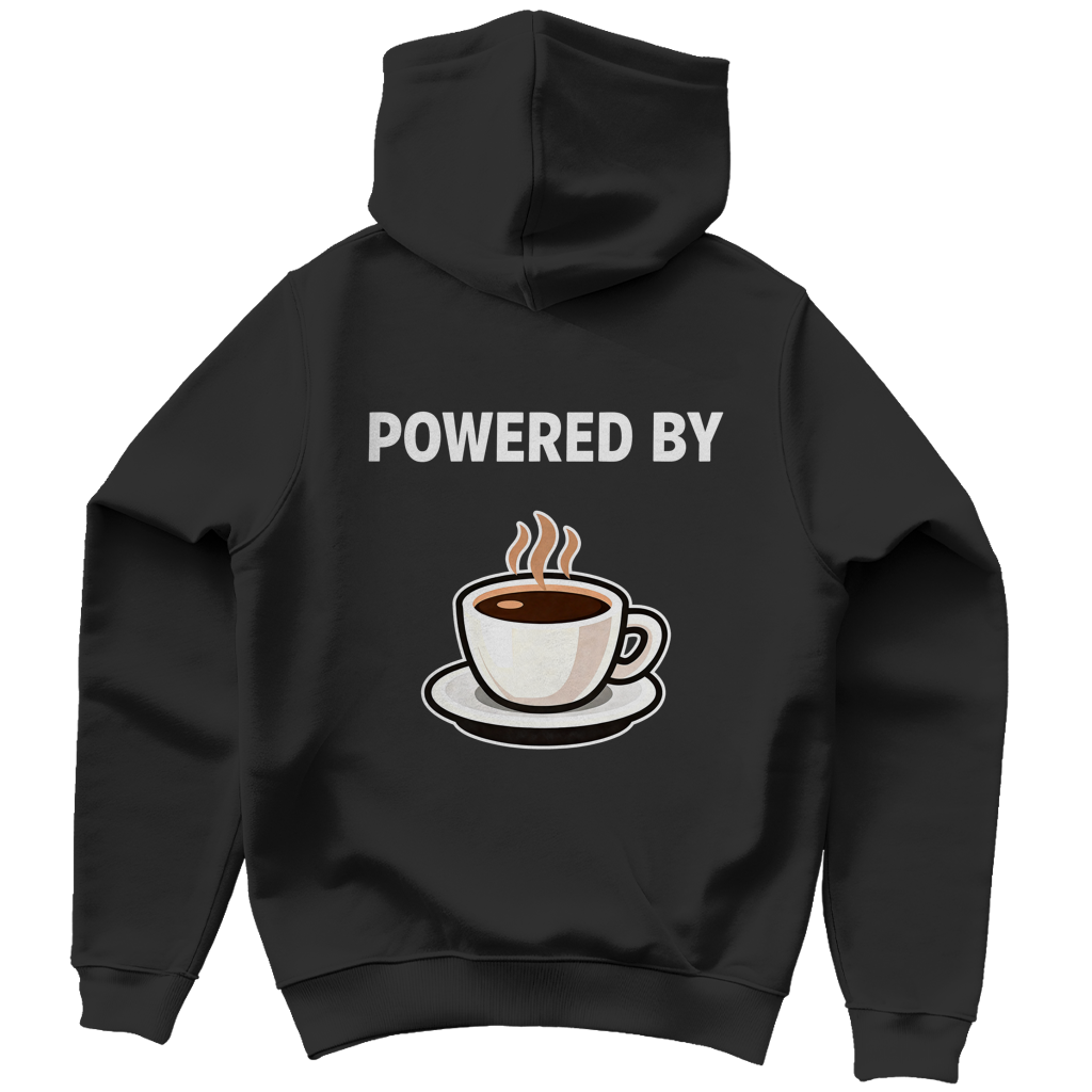 Heren Hoodie - Powered by Coffee