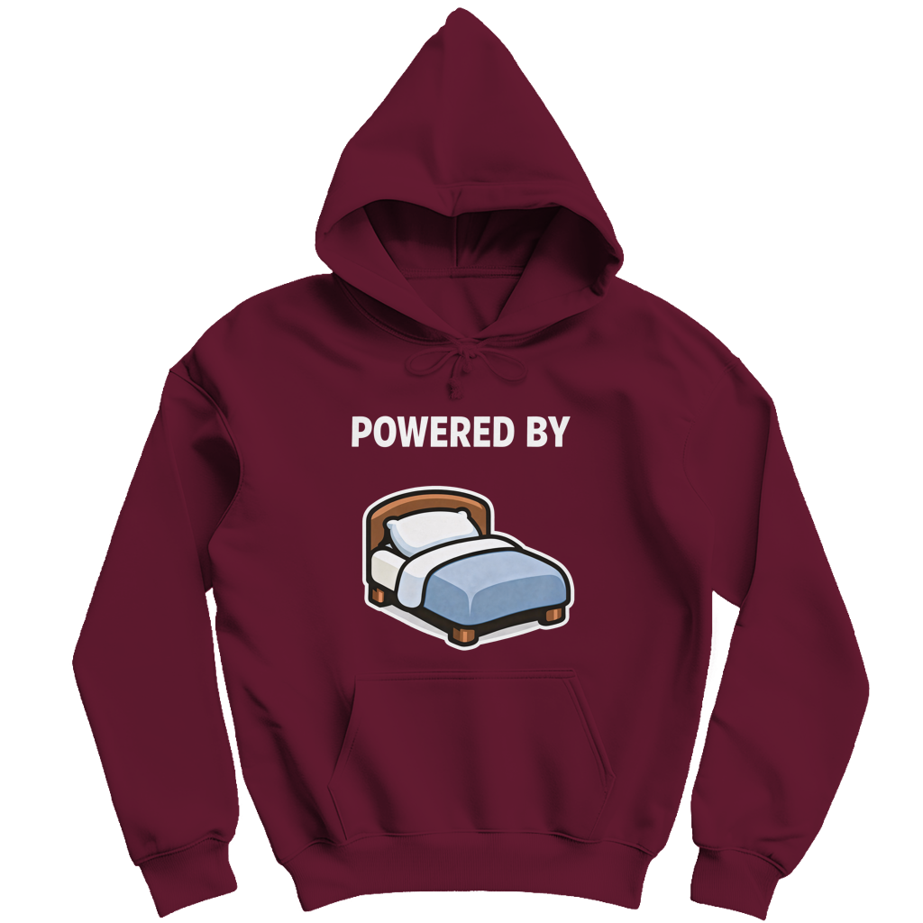 Damen Hoodie - Powered by Sleep (Frontprint)