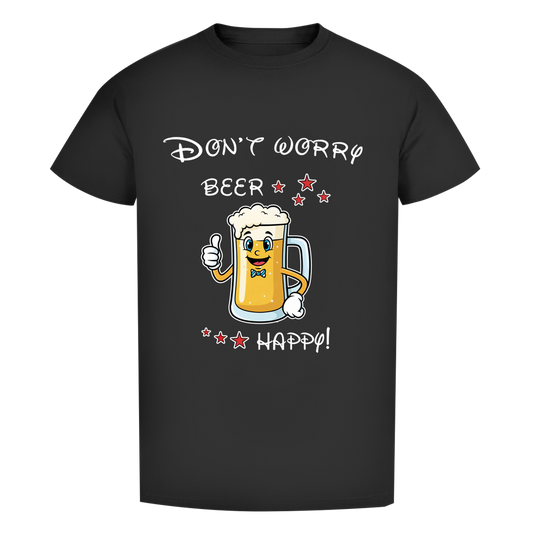 Herren Premium T-Shirt - "Don't worry - beer happy"