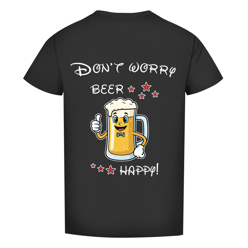 Herren Premium T-Shirt - "Don't worry - beer happy"