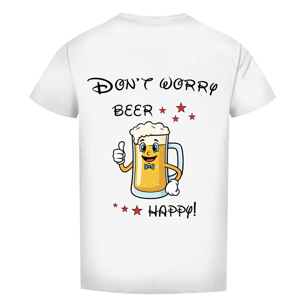 Herren Premium T-Shirt - "Don't worry - beer happy"