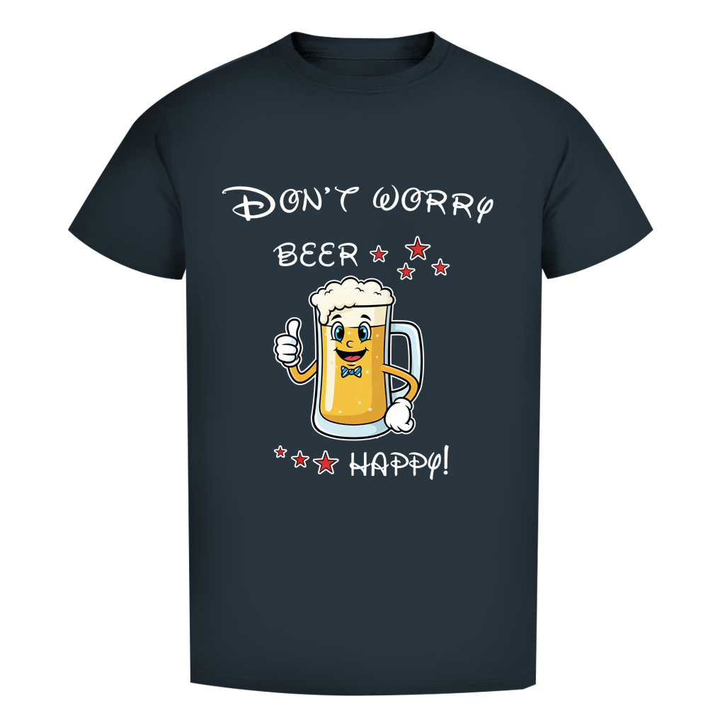 Herren Premium T-Shirt - "Don't worry - beer happy"