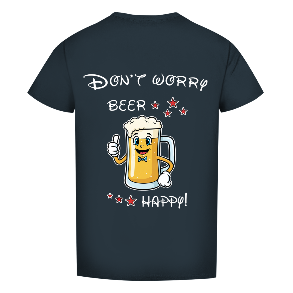 Herren Premium T-Shirt - "Don't worry - beer happy"