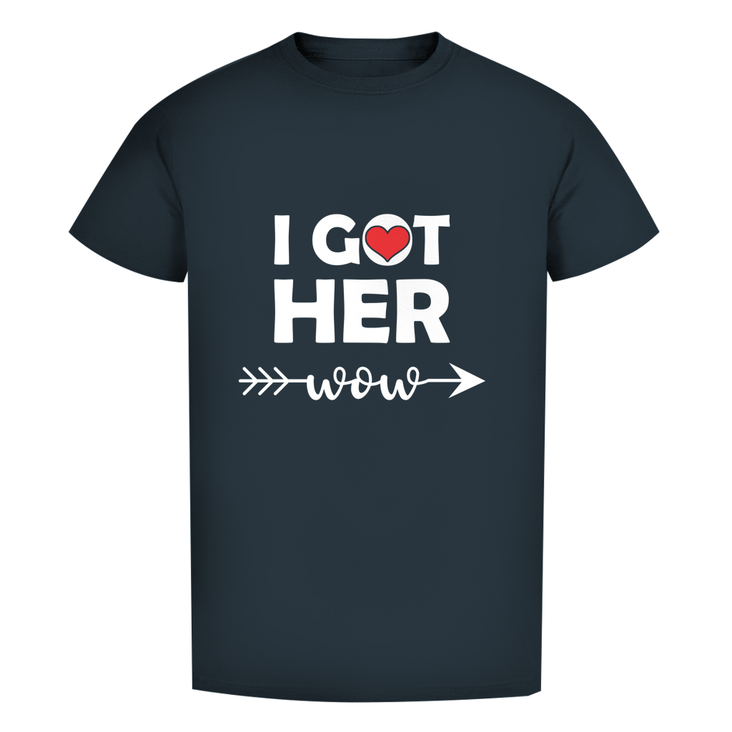 Herren Premium T-Shirt - "I got her wow"