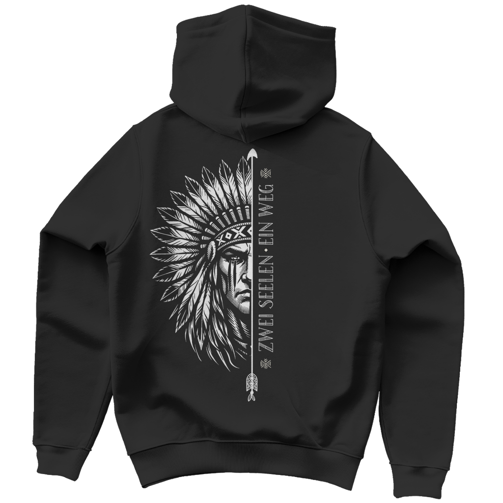 Herren Hoodie "Zwei Seelen - ein Weg"