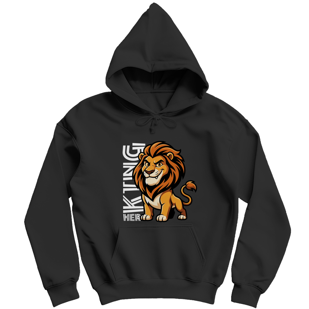 Herren Hoodie "Her King Lion"
