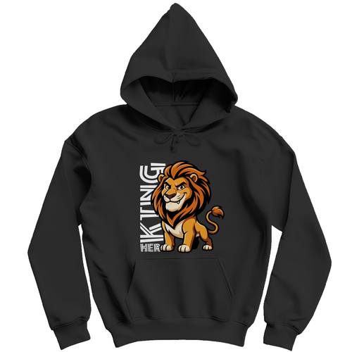 Herren Hoodie "Her King Lion"
