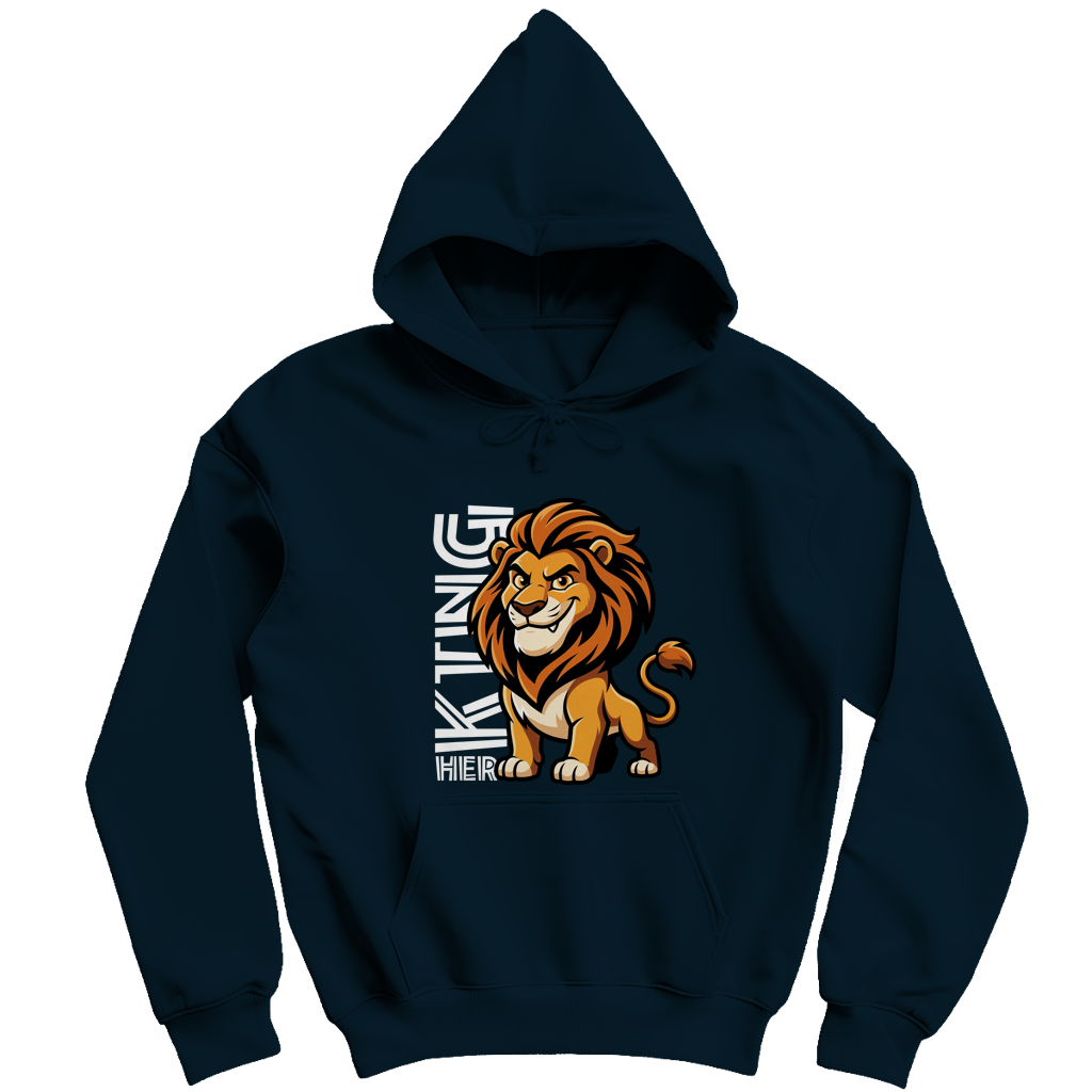 Herren Hoodie "Her King Lion"
