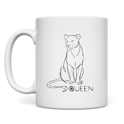 Tasse "The Queen Lioness" (Line Art)