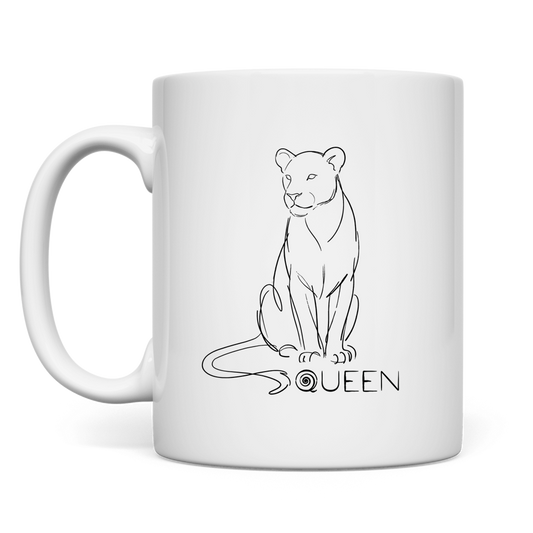 Tasse "The Queen Lioness" (Line Art)
