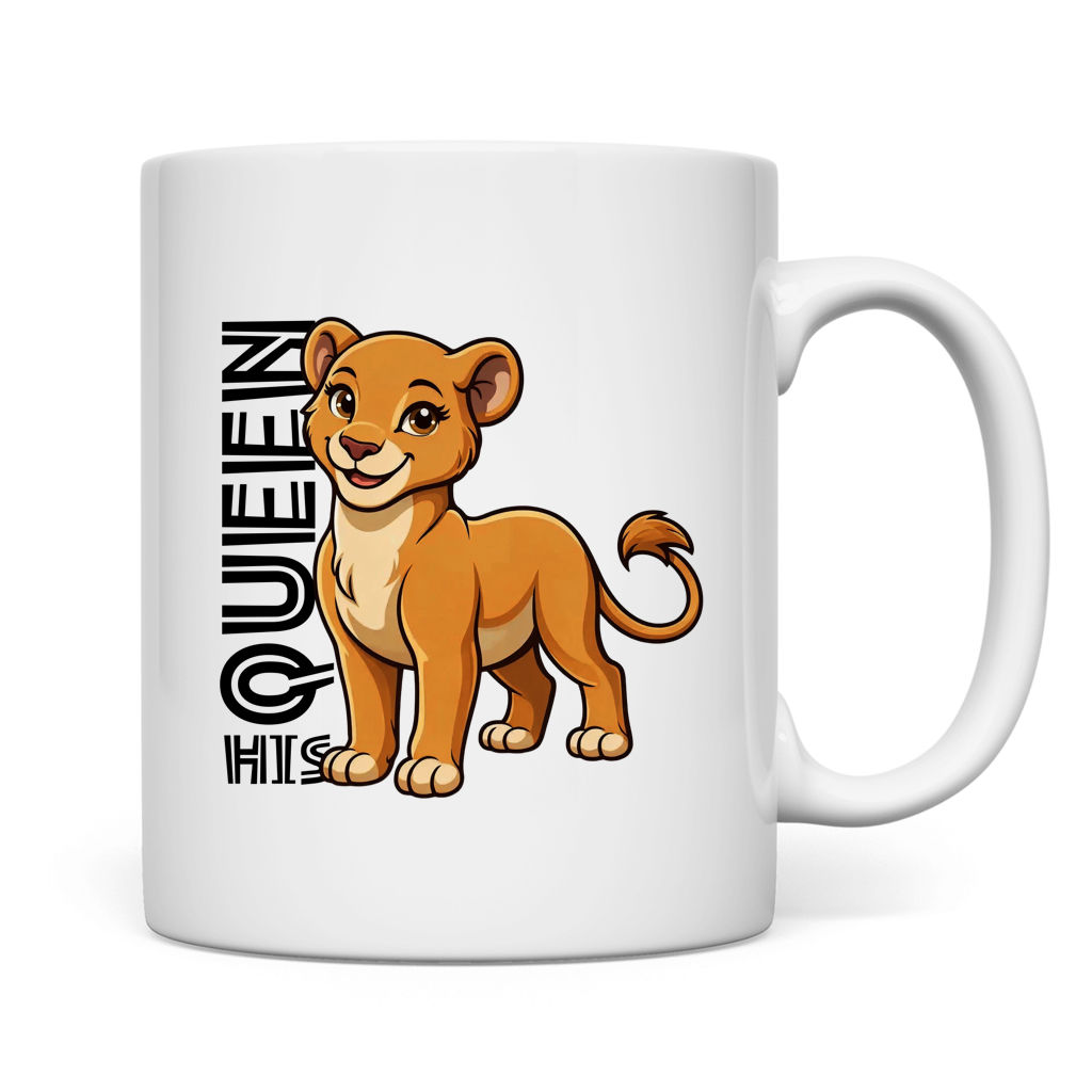 Tasse "His Queen Lioness" (Cartoon Style)