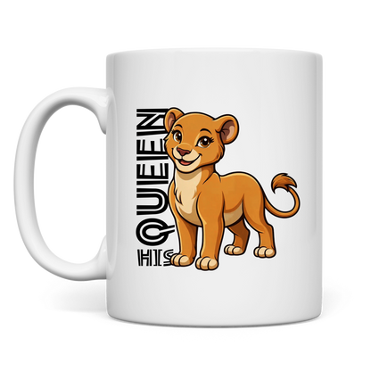Tasse "His Queen Lioness" (Cartoon Style)