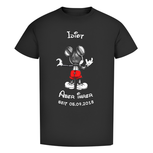 Personalisierbares Premium T-Shirt - "Idiot - aber ihrer"