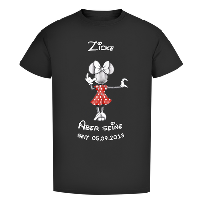 Personalisierbares Premium T-Shirt - "Zicke - aber seine"